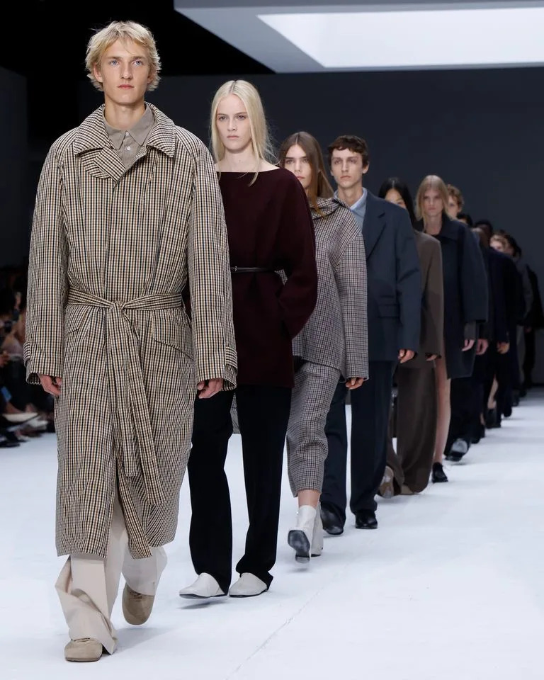 Models walk the runway during the finale of the COS fashion show in New York City on September 14, 2025.Credit: Getty Images