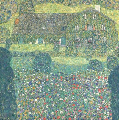Gustav Klimt, Landhaus am Attersee (Country House by the Attersee), 1914