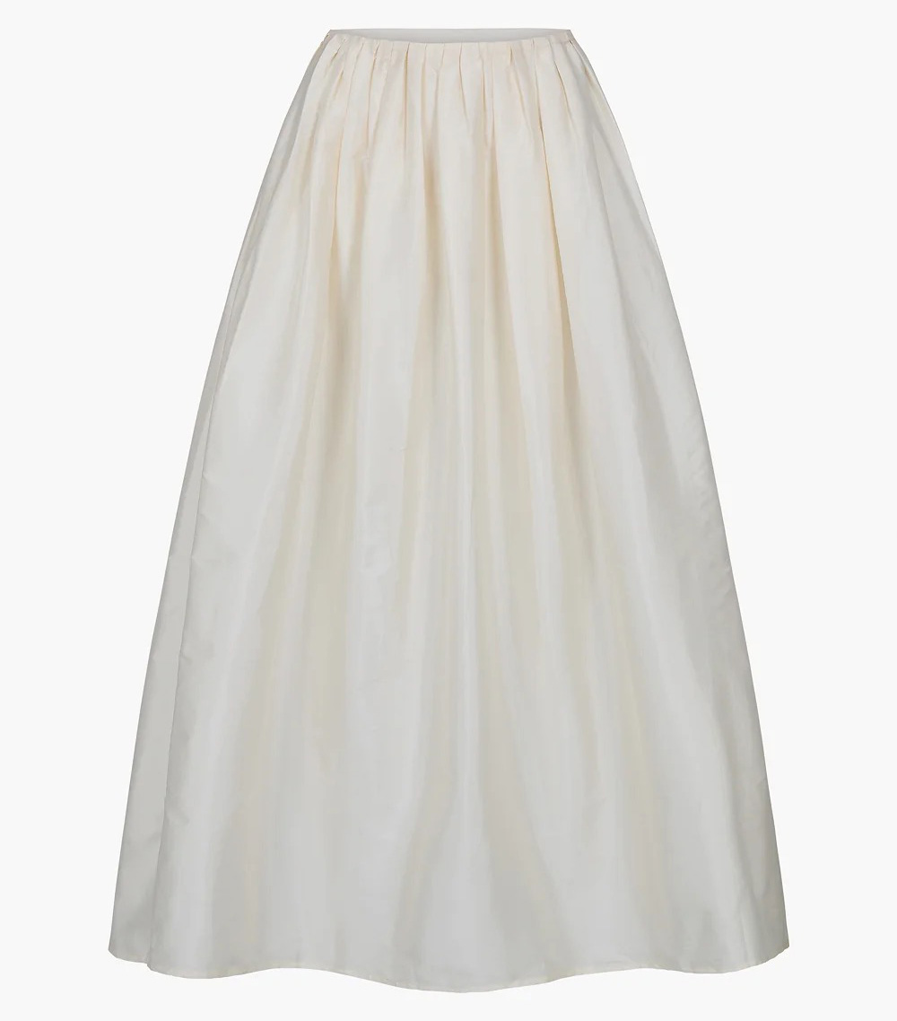 Chan Luu, Techno Taffeta Million Pleats Skirt