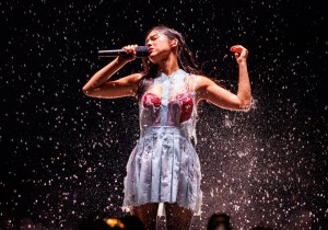 Olivia Rodrigo perfroms during “The Unraveled Tour” with the first of 2 sold-out shows at People's Bank Arena on September 25, 2026, in Hartford, Connecticut.